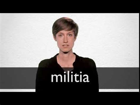 How to Pronounce militia in American English and British English.
